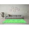 thumbnail image 3 of Ahgly Company Indoor Rectangle Abstract Emerald Green Modern Area Rugs, 5' x 7', 3 of 4