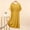 Yellow-E, variant on Puntoco Women's Solid Crew Neck Modal Midi Nightgown, Short Sleeve Loose Casual Loungewear Dress