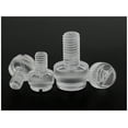 thumbnail image 4 of 25 pcs Transparent Nylon Slotted Slotted Knurled Thumbscrews M6x30mm, 4 of 5