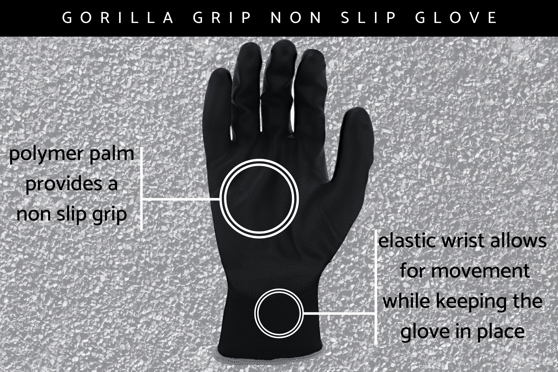 GORILLA GRIP Large TRAX Extreme Grip Work Gloves 25487-054 - The