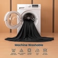 thumbnail image 5 of Sleep Zone Full Washed Microfiber Sheet Set, Black 14 Inch Deep Pocket, Ultra Soft All Season, 5 of 9