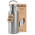 thumbnail image 1 of Botella de Agua Aislada Bambaw Metal 500mL de Acero Inoxidable, 1 of 8