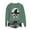 B23 Green, variant on Women Fall Graphic Sweatshirt Witch Print Crewneck Long Sleeve Drop Shoulder Oversized Pullover Casual Vintage Halloween Trendy Clothes
