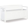 thumbnail image 4 of Pemberly Row Banc de Rangement Blanc, 4 of 10