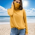 thumbnail image 2 of Fanxing Sun Protection with Mask for Women UPF 50+ Sun Protection Long Sleeve Sun Shirt for Outdoor Yellow,XXL, 2 of 6