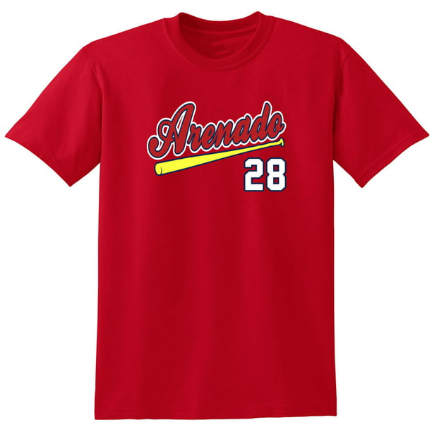 RED Cardinals Nolan Arenado Logo T-shirt ADULT 