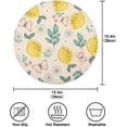 thumbnail image 4 of GZHJMY Lemon Round Placemats Set of 1, Non-Slip Heat Resistant Washable Table Mats for Kitchen, Dining Room, Party Decor, 4 of 7