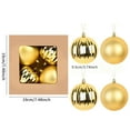 thumbnail image 3 of Horivan 4PCS Shatterproof Christmas Ornaments 3.74 Inch Plastic Hanging Balls for Holiday Tree Decorations Festive Party Supplies, 3 of 6