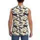 thumbnail image 4 of Fotbe Game Controller Men's Camiseta sin Mangas Estampada para Hombres, Playera Casual para Gimnasio, Entrenamiento, Playa-Small, 4 of 7