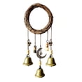 thumbnail image 2 of Witch Protection Bell Black White Blessing Bottle Set, Spiritual Prayer Bottle With Decorative Bells, Witchcraft Ornament for Home Decor, Meditation Altar Spiritual Protection Gift, Gold, 2 of 8
