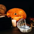 thumbnail image 3 of Hotpom Skeleton Hand Candle Holder, Heavy-Duty Resin Bone Finger Base, Spooky Tabletop Decor for Halloween, Gothic Home, Vampire, Witch, Zombie Party Centerpiece, 3 of 6