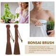 thumbnail image 3 of Raindrops Handheld Broom Palm Fiber 1 Pair For Bonsai Enthusiasts Garden Pot Cleaning 5.3X1.2X1.2In, 3 of 6