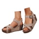 thumbnail image 2 of MKLEKYY Sandalias Flexibles de Mujer, Sandalias de Plataforma de Cuero Con Punta Abierta A La Moda de Verano para Mujer, Cómodas y Sin Cordones, 2 of 4