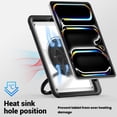 thumbnail image 4 of Case for iPad Pro 11 (M4/M5) 2024/2025 with 360 Rotating Stand, Shoulder Strap, Heavy Duty Shockproof Cover, Transparent, 4 of 7