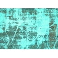 thumbnail image 1 of Ahgly Company Indoor Rectangle Abstract Turquoise Blue Modern Area Rugs, 8' x 10', 1 of 4