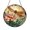 Acrylic 3.5 Inch, variant on Amber Winged Dragonfly And Pink Carnation Suncatcher Round Panel Glass