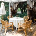 thumbnail image 2 of 2 Panels Outdoor Curtains for Patio Waterproof 54"x108" Vintage Western Weatherproof Privacy Outsides Curtains, Countryside Sunflowers Wooden Retro Grommet Thermal Drapes for Cabana Porch Pergola, 2 of 8