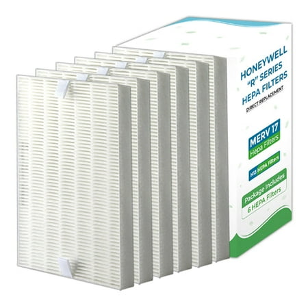 

Breathe Naturally Replacement R HEPA Filter 6pk for Honeywell HPA300 HPA200 & HPA100 Series Air Purifiers