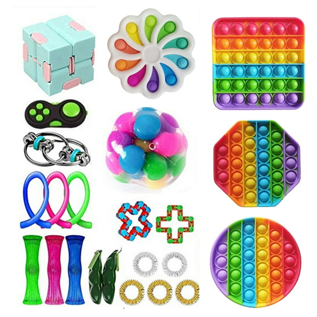 SAYOO Sensory Fidget Toys Set 23Pcs Stress Reliever Anti-Anxiety Toys