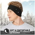 thumbnail image 2 of DAMAIE Cache-Oreilles en Molleton Serre-Tête d'Hiver pour Hommes Femmes Course Yoga Ski Équitation, 2 of 7