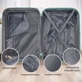 thumbnail image 6 of imerelez Luggage Sets 6 Piece with Duffel Bags, Hardside Expandable Suitcases with Spinner Wheels, Misty Blue, 6 of 6
