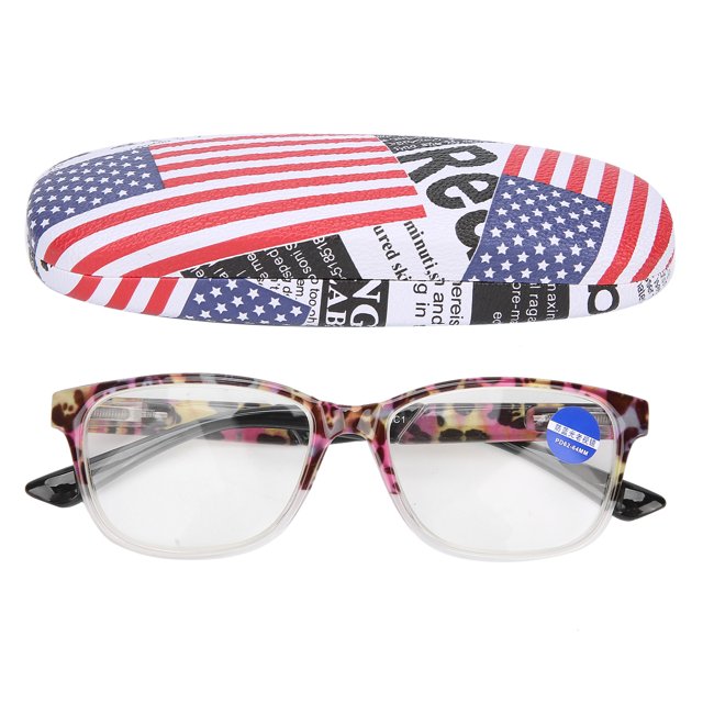 Gafas de lectura de moda con patrón púrpura, gafas para presbicia simples unisex para ancianos+150