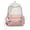 Pink, variant on Backpack for Girls Daypack with Side Drawstring Pockets Polka Dot Print Cute Bookbag Star Charm School Bag for Elementary Middle School Students Daily Use