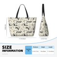 thumbnail image 4 of Disketp Vintage Moon Fox Bolsa de Playa de Gran Capacidad, Bolso Impermeable y a Prueba de Arena para Mujer, Ideal para Playa, Piscina y Natación, 4 of 7