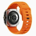thumbnail image 5 of Dwitch Silicone Sports Band for Samsung Galaxy Watch Ultra Bands 47mm, Rugged Sport Strap Wristbands for Galaxy Watch 7 Ultra 2024 Men Women, Orange, 5 of 6