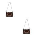 thumbnail image 4 of Guardoinrt Sac à Main à la Mode et Polyvalent Compact et Portable Robuste et Durable pour Femmes Cadeaux Marron 2ensemble, 4 of 6