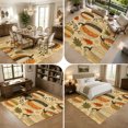 thumbnail image 5 of Area Rugs 5'x7', Vintage Pumpkins Fall Carpet Runner Indoor Outdoor Rugs Home Decor Aesthetic, Thanksgiving Botanical Leaves Non Slip Mats Washable Accent Rug for Living Room Bedroom, 5 of 8