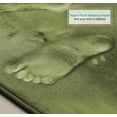 thumbnail image 2 of Soft Memory Foam Bath Mat Luxurious Absorbent Non Slip Bathroom Shower Rug 20" x 32" Sage Green, 2 of 5
