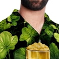 thumbnail image 5 of Saint Patrick's Day Men's Printed Casual Button Down Short Sleeve Beach Shirts, 5 of 6