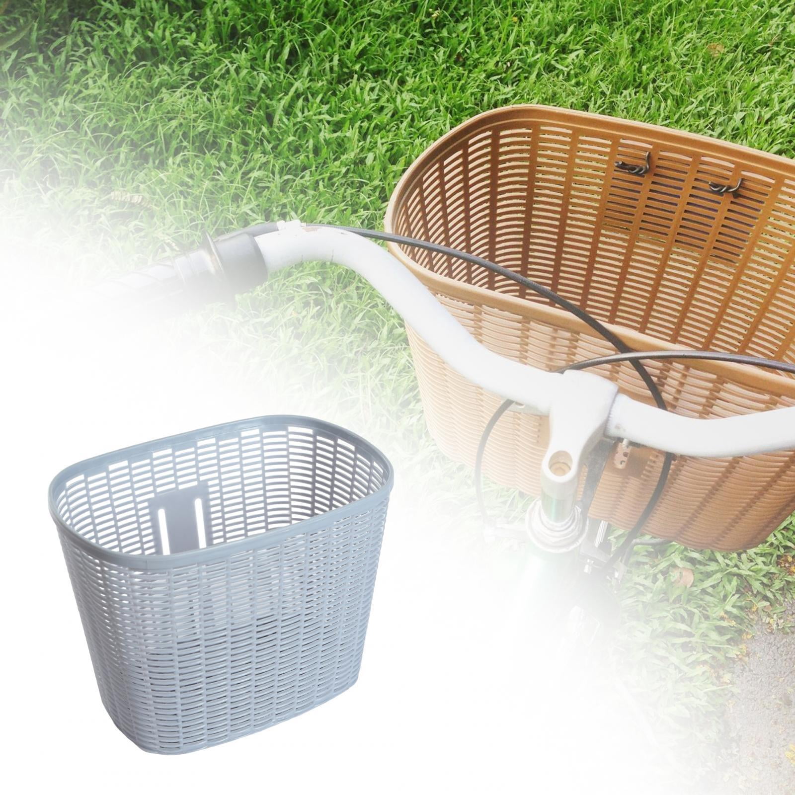 Bike Basket Easy to Install Bike Accessory Removable Most Adult Bikes Front grey