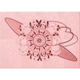 thumbnail image 1 of Ahgly Company Machine Washable Indoor Rectangle Transitional Light Rose Pink Area Rugs, 8' x 10', 1 of 7