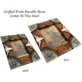 thumbnail image 6 of Urbalabs Cowboy Longhorn and Teal Stone Western Decor Picture Frame 4 x 6 Country Gifts Farmhouse Picture Frames Photo Frame Wall Hanging or Standing 4x6 Elaborate, 6 of 7
