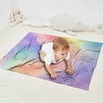 thumbnail image 2 of Pastel Rainbow Clouds Blanket,Comfortable Soft Flannel Throw Blanket,All Season,Warm Lightweight Blankets for Sofa Bed Couch Living Room Chair,30"x40", 2 of 4