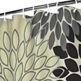 thumbnail image 3 of Gray Floral and Petal Pattern Shower Curtain 36"x72" ,Bathroom Decorative Shower Curtains Set with 12 Hooks,Modern Waterproof Washable Shower Curtain, 3 of 6