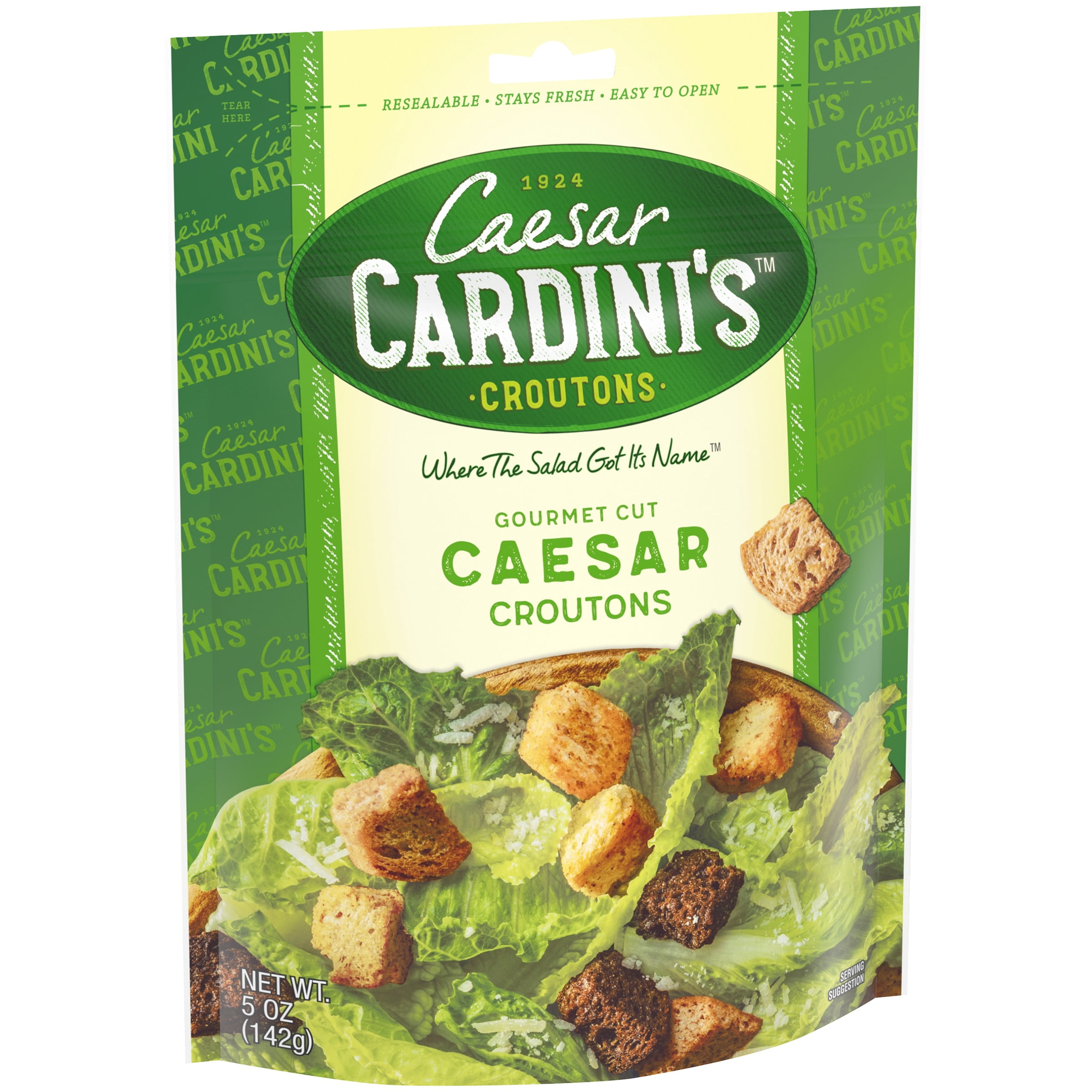 Caesar Cardini s Gourmet Cut Caesar Croutons 5 Oz Pouch Walmart