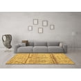 thumbnail image 3 of Ahgly Company Indoor Square Oriental Brown Modern Area Rugs, 3' Square, 3 of 4