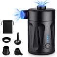 thumbnail image 1 of Electric Air Pump, Portable Air Mattress Pump Rechargeable Mini Inflator Air Pump for Inflatables, Pool Floats, Boat, Pool Toys, Travel Outdoor Camping with 4 Nozzles, 1 of 7
