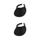 thumbnail image 1 of Jumpingount Sombreros para el sol Protección de verano Gorras con clip Visera de lino transpirable Béisbol Ala ancha Parte vacía Color sólido negro 2piezas Jumpingount CBP266798, 1 of 6