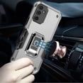 thumbnail image 2 of Military Grade Shockproof Hybrid Armor Case with Ring Grip for Samsung Galaxy A14 5G - Silver, 2 of 3