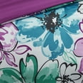 thumbnail image 3 of Ergode Comforter Set - Vibrant Floral Print, Reversible Design, Treatment, Includes Shams and Decorative Pillows - Transform Your Bedroom with Joyful Style, 3 of 3