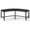 Black, variant on Ktaxon Metal Backless Bench, 55.5 in 2 Person Slatted for Patio Garden Yard Lawn, Bronze