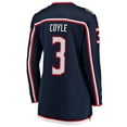 thumbnail image 3 of Women's Fanatics Charlie Coyle Navy Columbus Blue Jackets Home Breakaway Jersey, 3 of 3