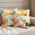 thumbnail image 2 of Retro Spring Floral Outdoor Waterproof Pillow Covers, Watercolor Elegant Summer Flowers Decorative Square Throw Pillowcase Sofa Cushion Sham for Patio/Couch/Chair, 24"x24" 2 Pack, 2 of 8