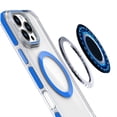 thumbnail image 4 of For Samsung Galaxy S24 FE /Fan Edition Hybrid Clear Invisible Camera Bracket Stand [With Magsafe Magnetic Circle] Color Frame Cover ,Xpm Phone Case [ Blue ], 4 of 8