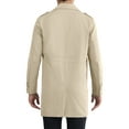 thumbnail image 3 of INSPIRE CHIC Trench Coat for Men's Notch Lapel Double Breasted Windbreaker Long Jacket Overcoat XS Khaki, 3 of 6