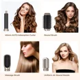 thumbnail image 2 of Cepillo de aire caliente 6 en 1 de alta velocidad, estilizador de cabello multifunción, cabello de secado rápido con rizador automático, secador de pelo de iones negativos, 2 of 5